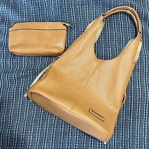 Montana West Leather Handbag & Clutch NWOT